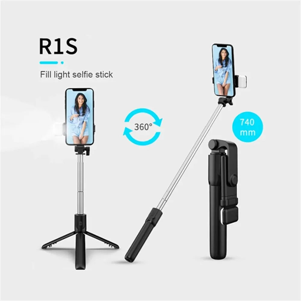 3-in-1 Selfie Stick Bluetooth Remote Tripod - Image 3