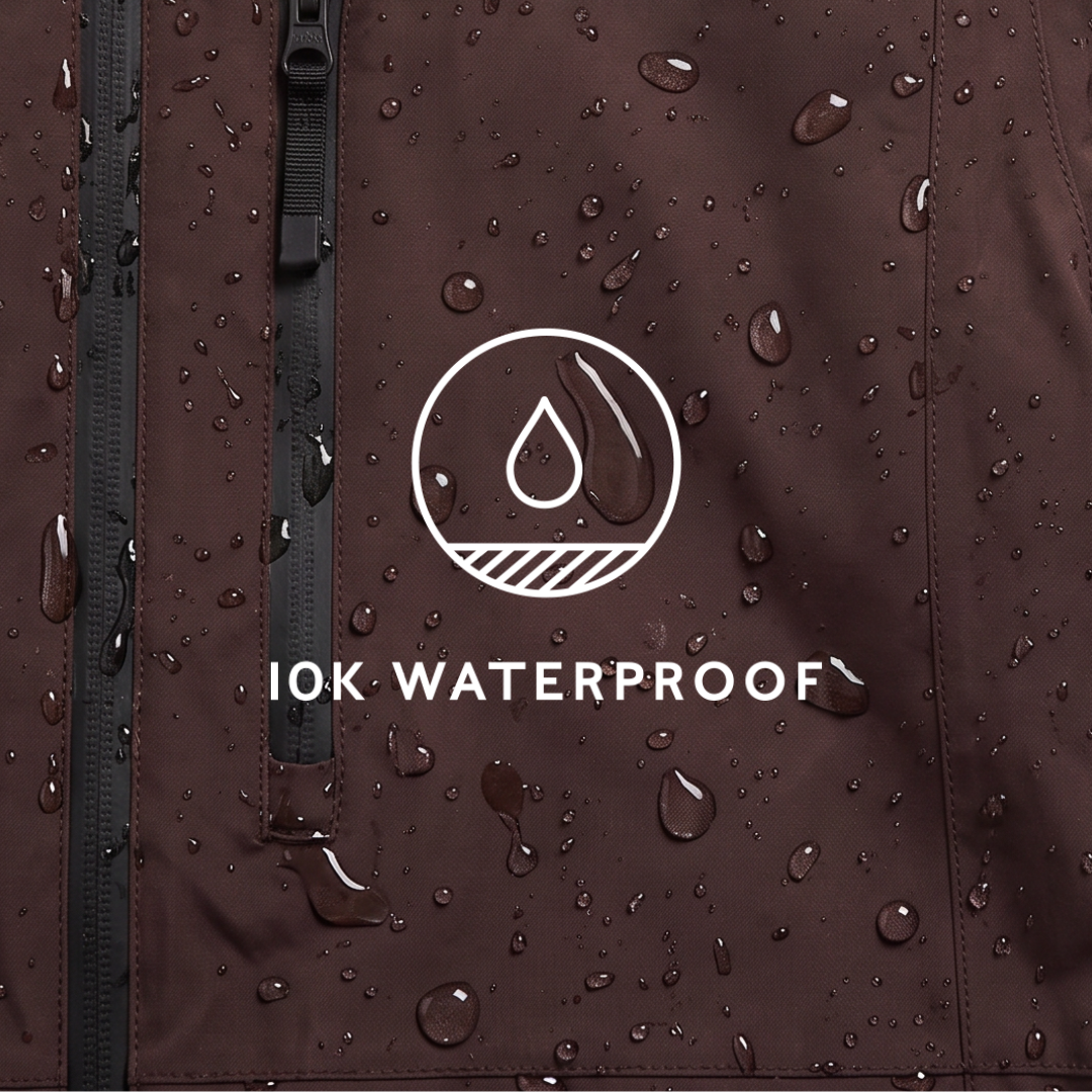 Samoens Mens Waterproof Ski Jacket - Chocolate Brown - Image 17