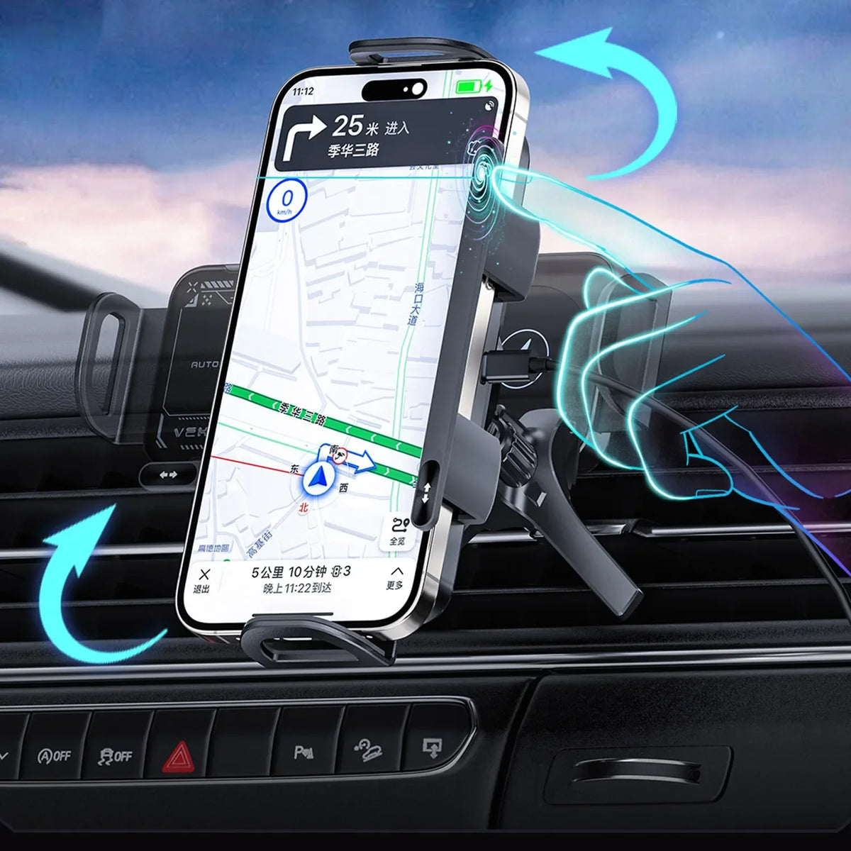 Foldable Wireless Car Phone Holder - Image 9