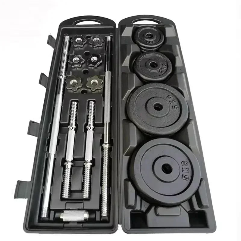 10kg-30kg Adjustable Cast Iron Dumbbells Set - Image 4