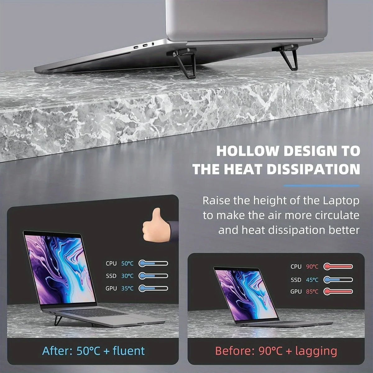 Portable Invisible Laptop Stand - Image 7