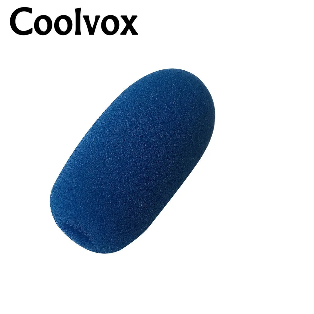 5pcs Wired & Wireless Conference Microphone Foam Windscreen Covers - 5pcs blue