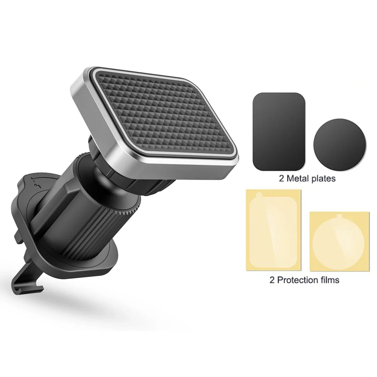 Magnetic Car Phone Holder Vent (2025 Upgrade) - Gray square