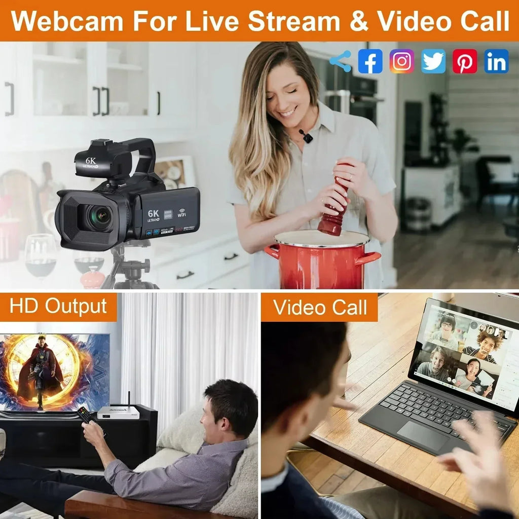 6K Professional Video Camera - Image 3