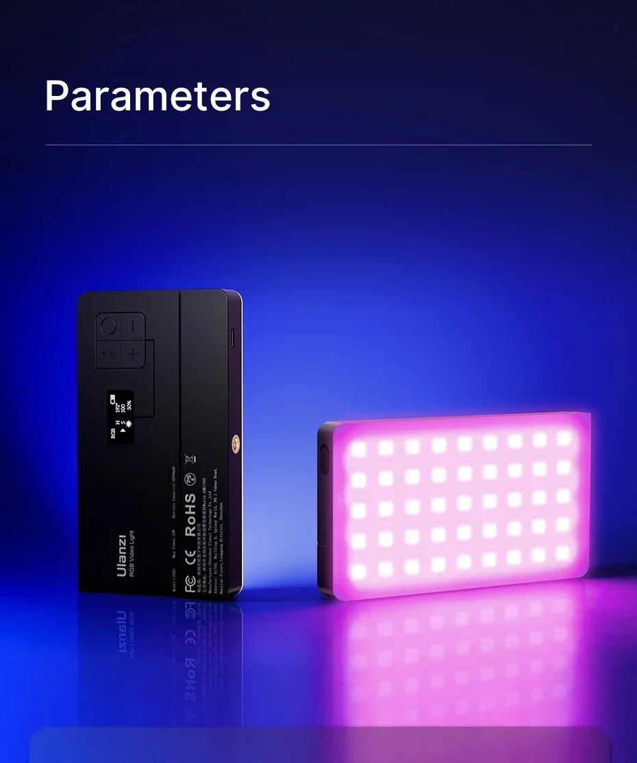 Ulanzi LT002 7" RGB Pocket Fill Light - Image 24