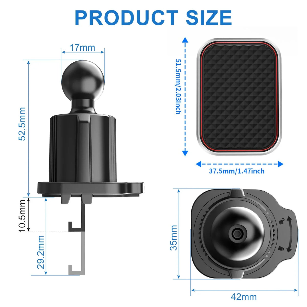 Magnetic Car Phone Holder Vent (2025 Upgrade) - Image 5