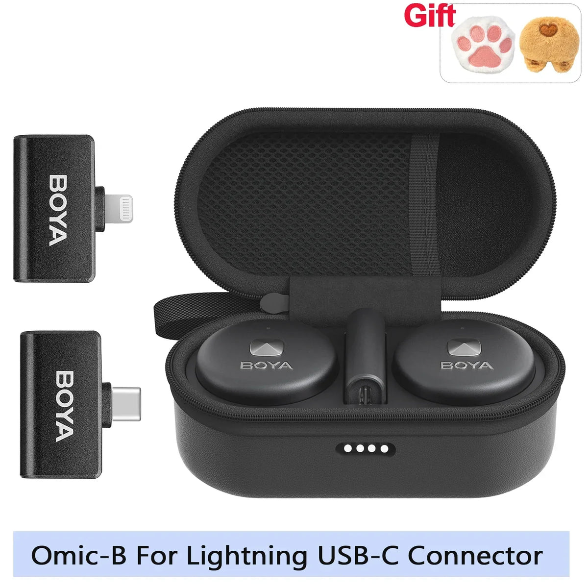 BOYA Omic D/U Wireless Lavalier Microphone - Omic-B-MC