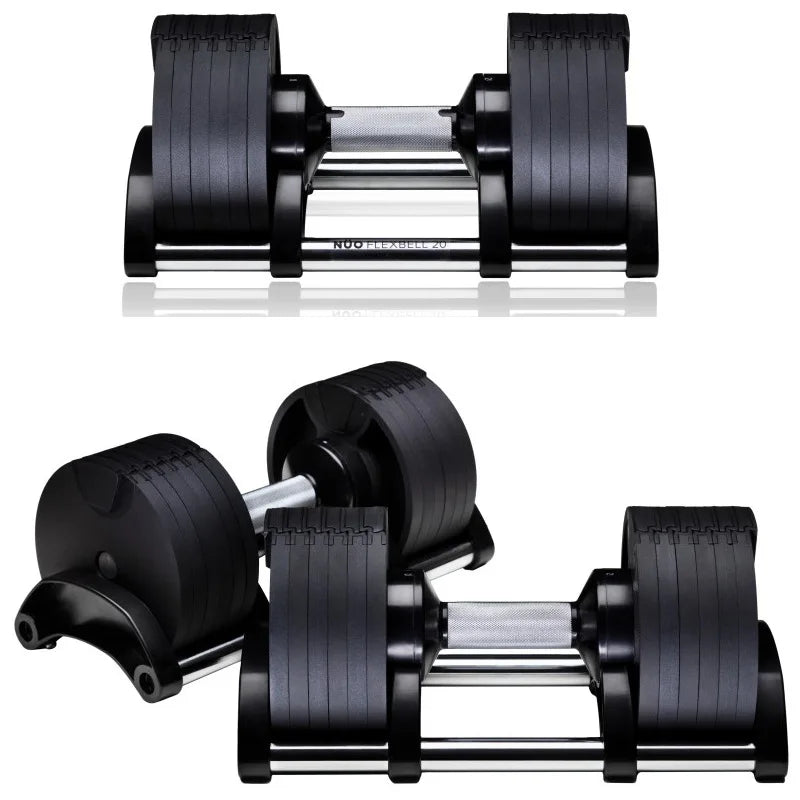 36KG Adjustable Dumbbell Set with Stand - Image 5