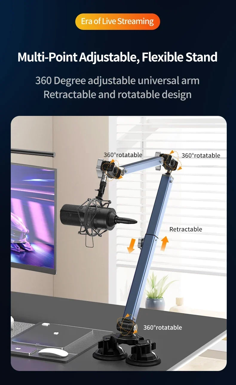 Mic Boom Arm Microphone Stand - Image 9