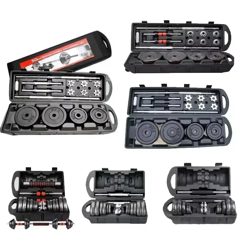 10kg-30kg Adjustable Cast Iron Dumbbells Set - Image 2