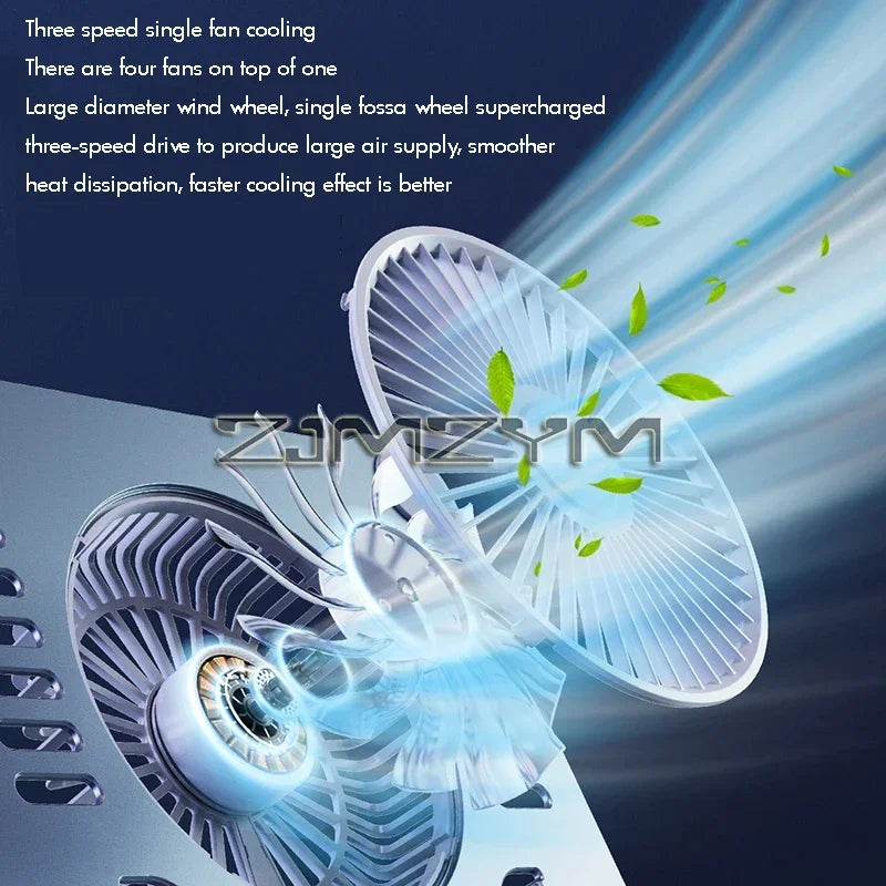 Aluminum Laptop Stand with Cooling Fan - Image 4