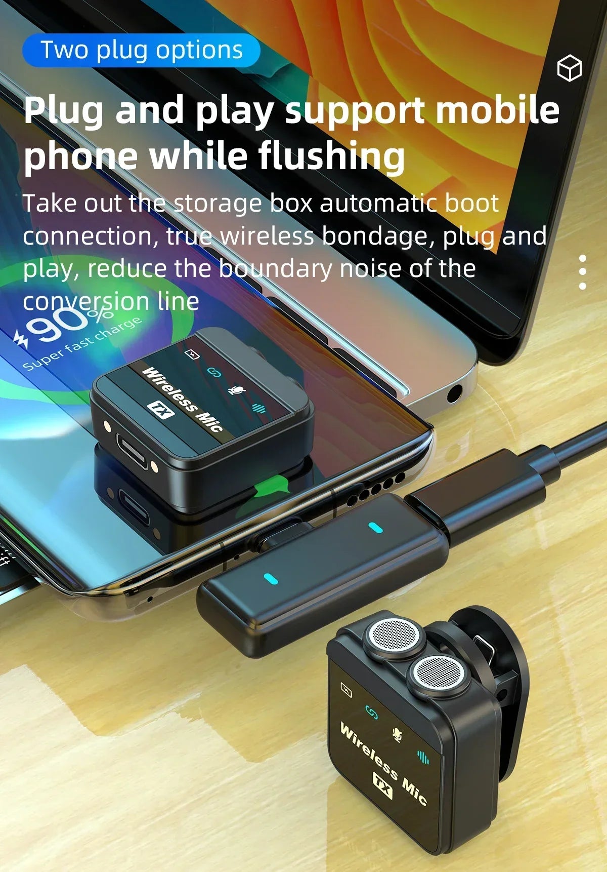 2025 Wireless Lavalier Microphone with Charging Box - Image 9