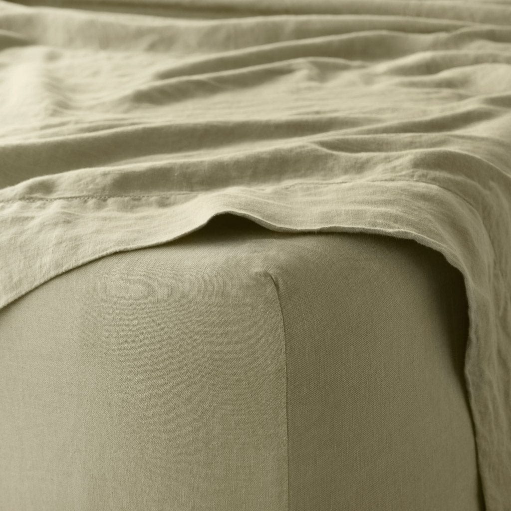Stonewashed Linen Fitted Sheet - Image 4