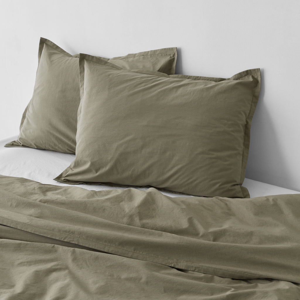 Stonewashed Organic Cotton Percale Duvet Cover - Image 39