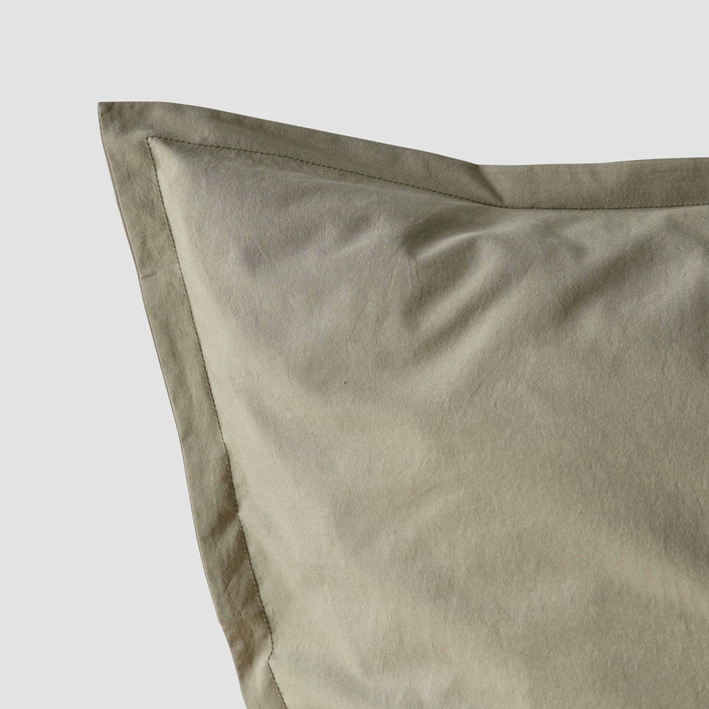 Stonewashed Organic Cotton Percale Shams - Image 11