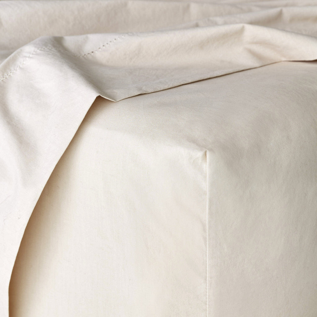 Stonewashed Organic Cotton Percale Fitted Sheet - Image 5