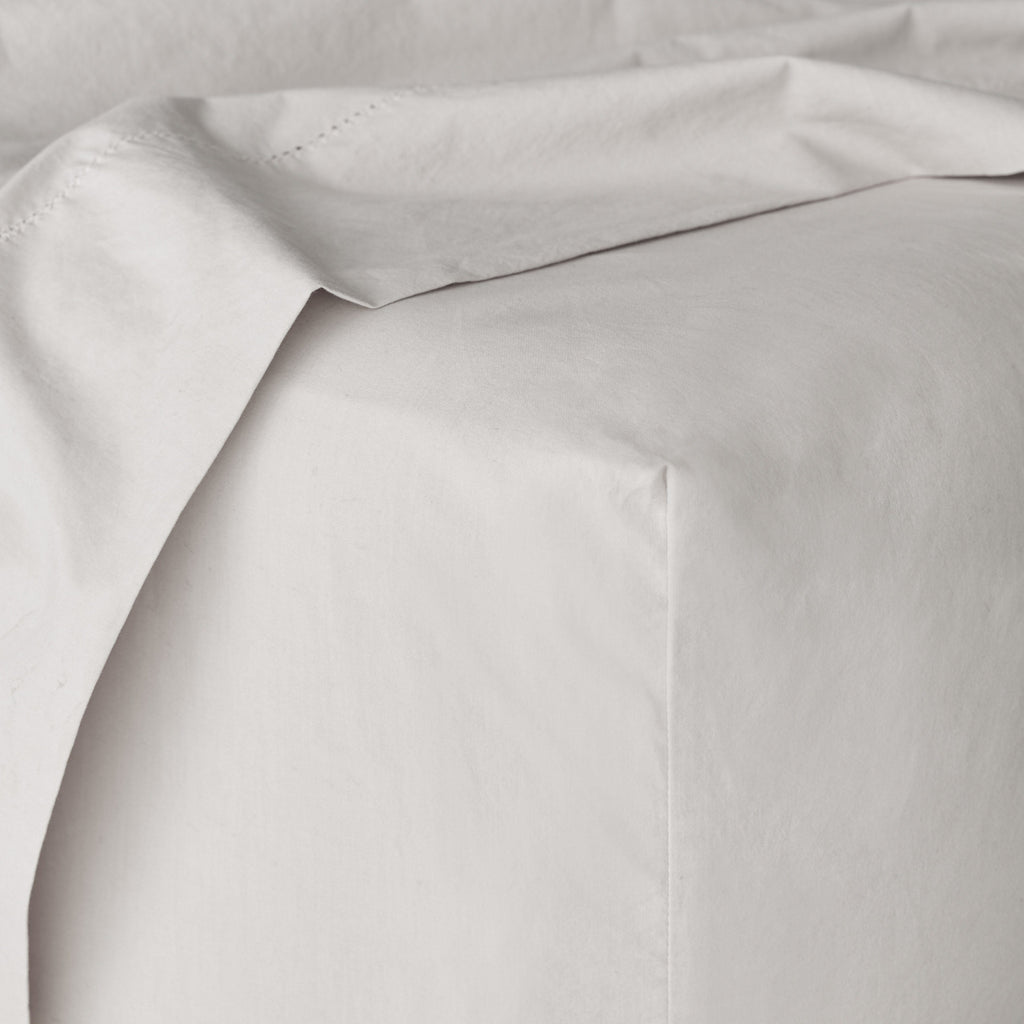 Stonewashed Organic Cotton Percale Fitted Sheet - Image 7