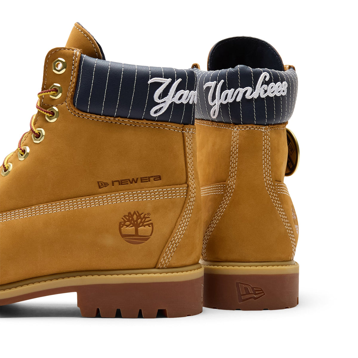 Timberland x New Era x Yankees 6-Inch Waterproof Boot (Wheat Yankees) - Image 5