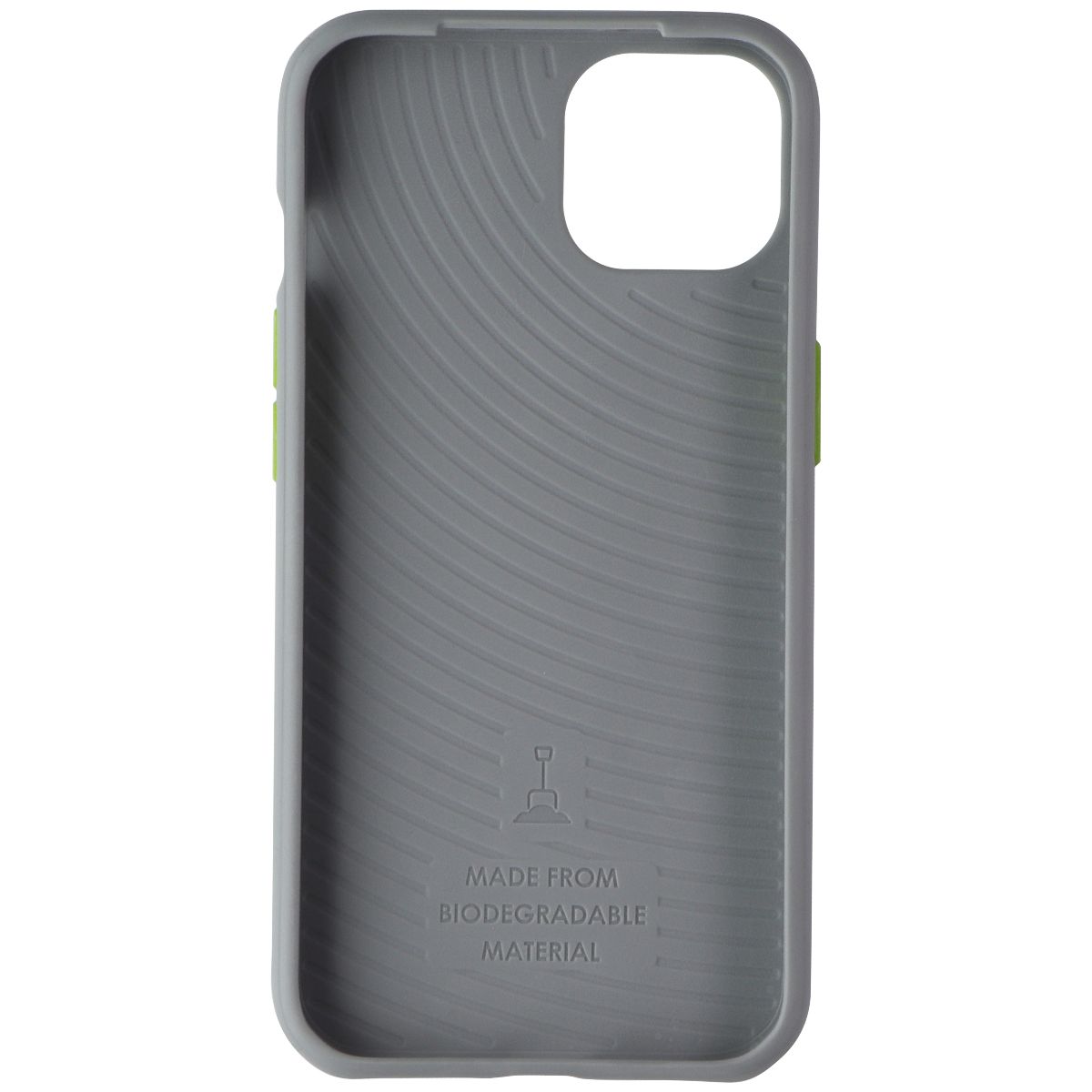 Tech21 EcoSlim Series Soft Case for Apple iPhone 13 - Gray/Lime - New - Image 3