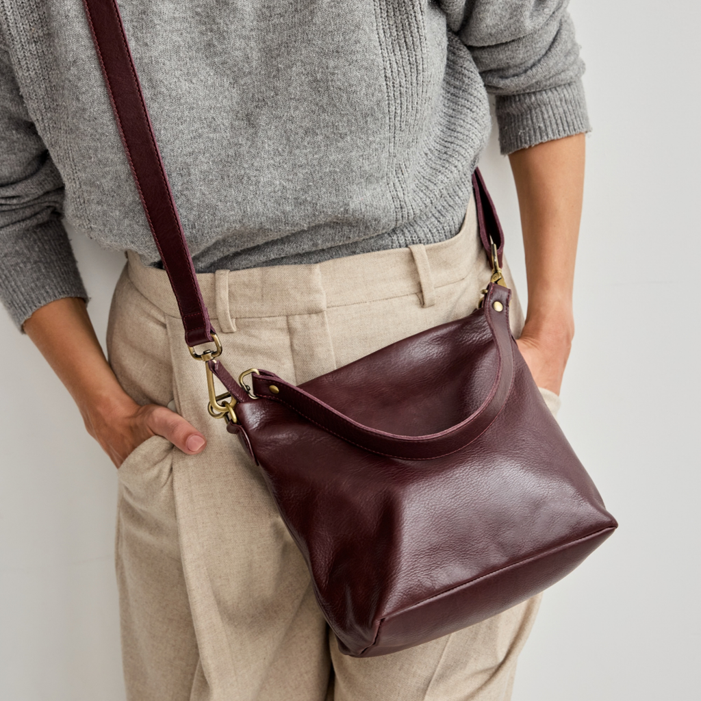 Tabor Milled Leather Crossbody Bag - Image 22