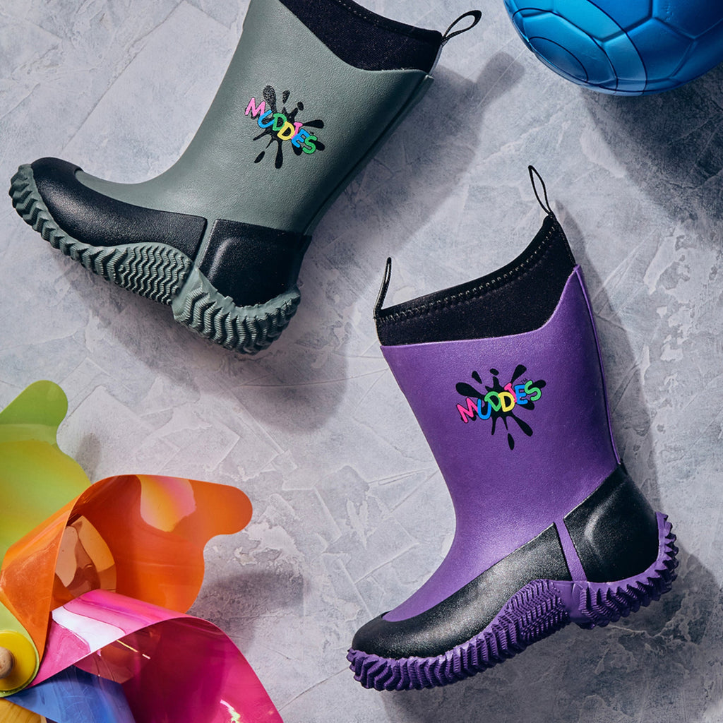 Grubs Boots Muddies Icicle Wellies Kids - Purple - Image 2