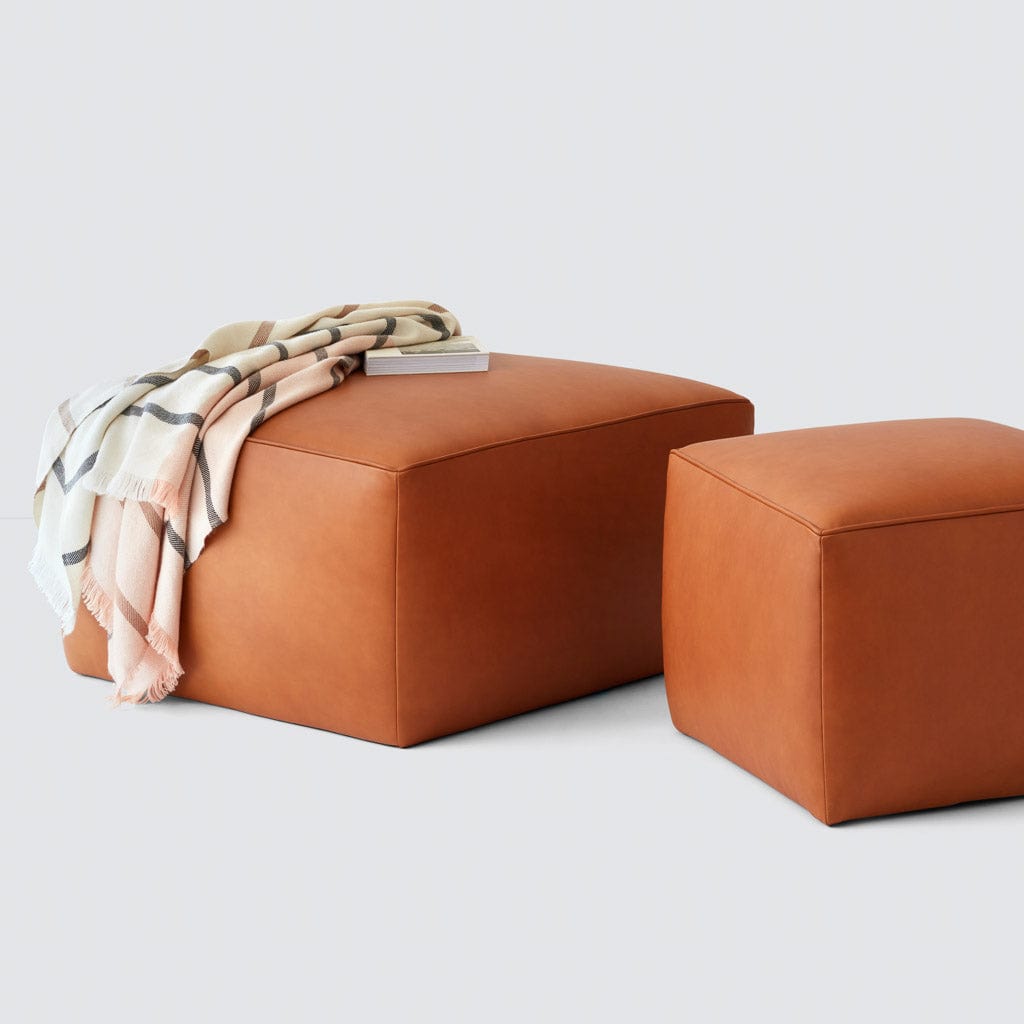 Torres Square Leather Ottoman - Medium & Large - Image 2