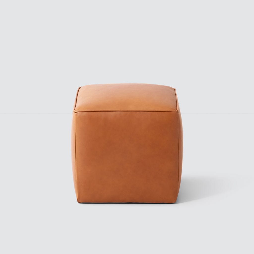 Torres Square Leather Ottoman - Small - Image 14