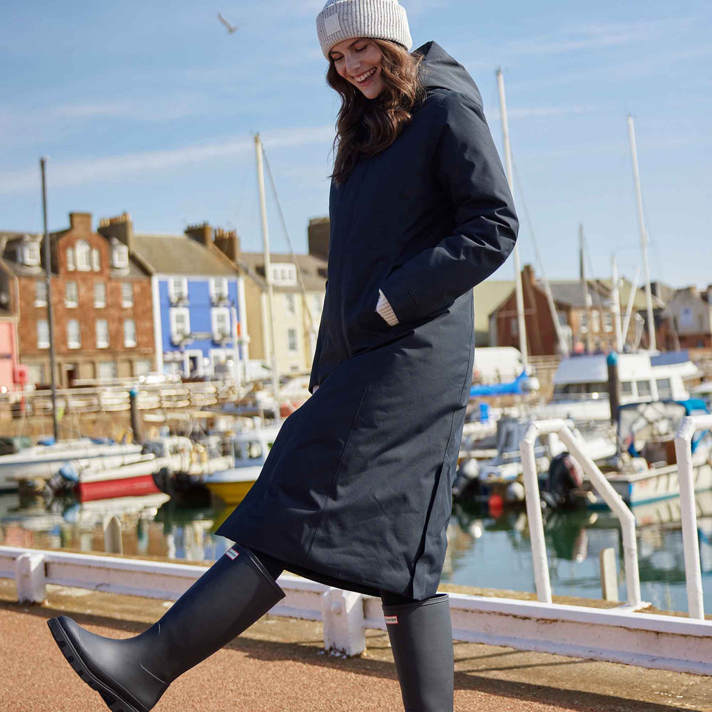 Uma Womens Waterproof Down Insulated Parka - Black - Image 3