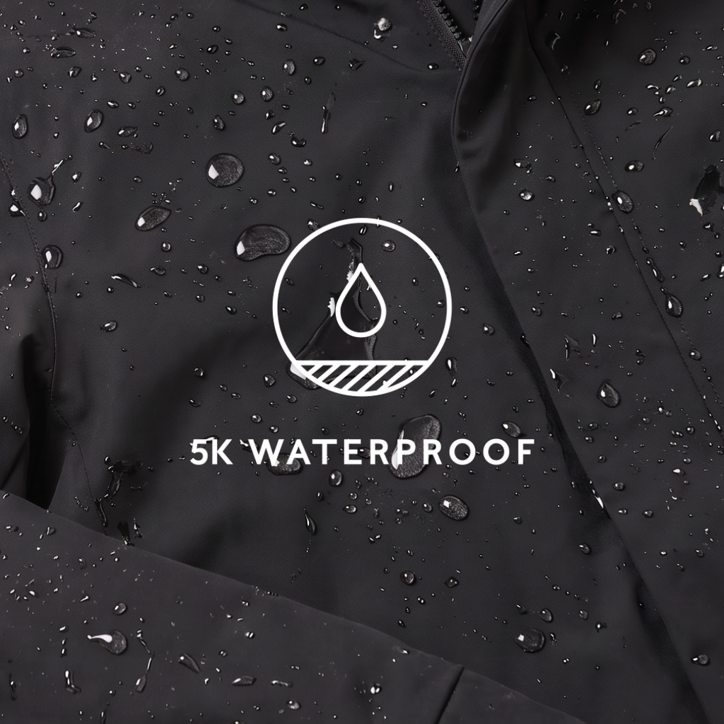 Uma Womens Waterproof Down Insulated Parka - Black - Image 13