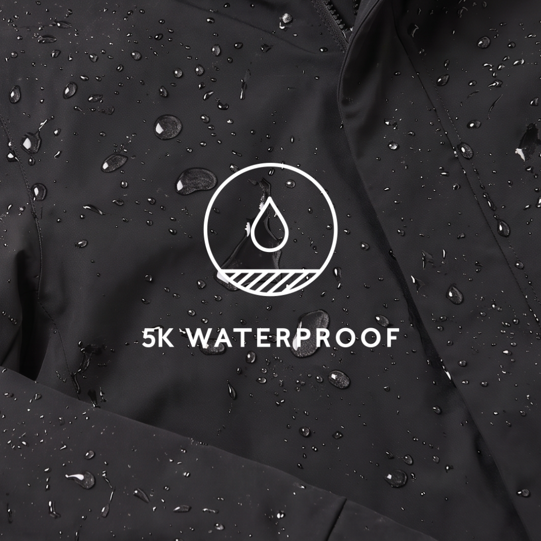 Uma Womens Waterproof Down Insulated Parka - Black - Image 13