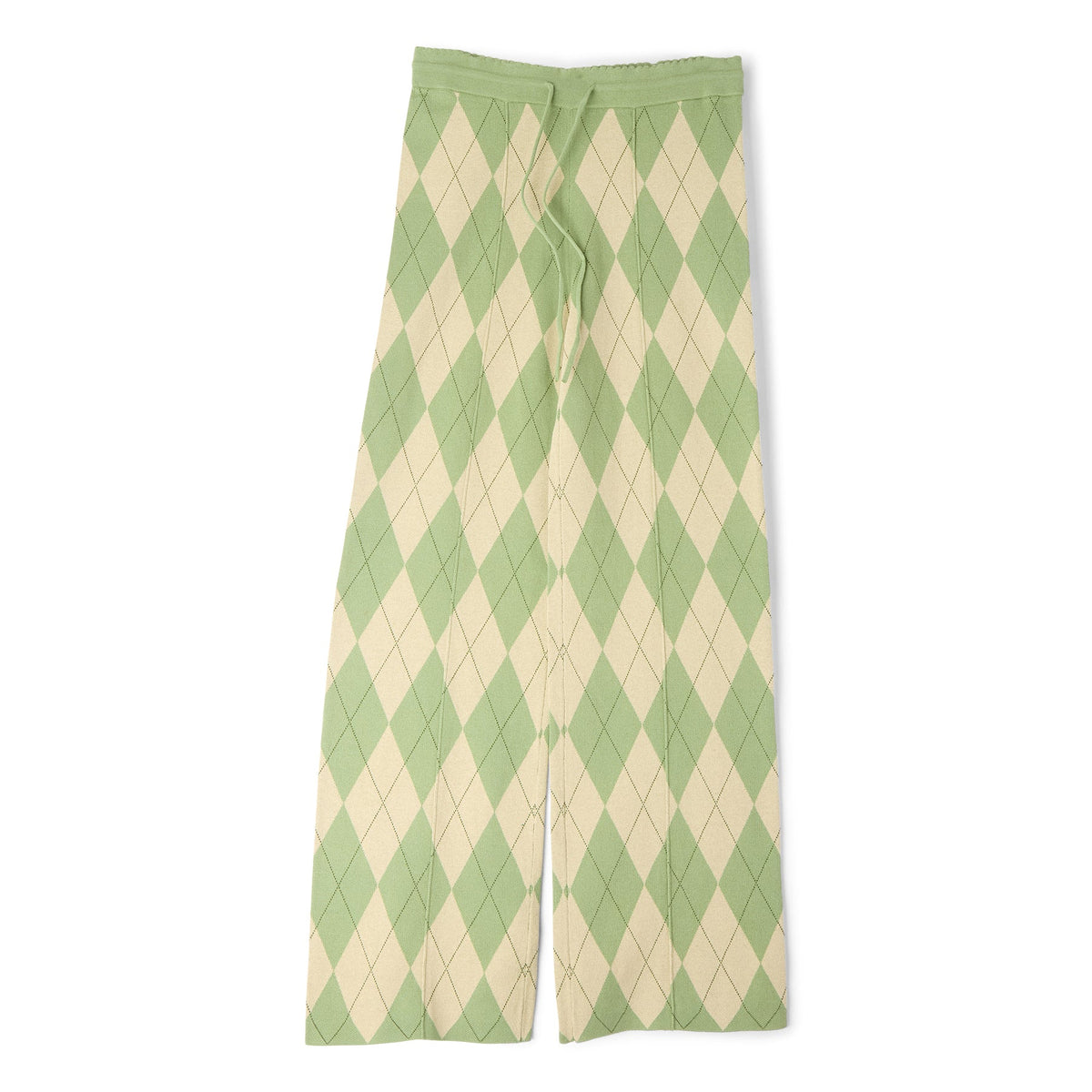 House of Sunny Argyle Lounge Pant (Matcha) - Image 4