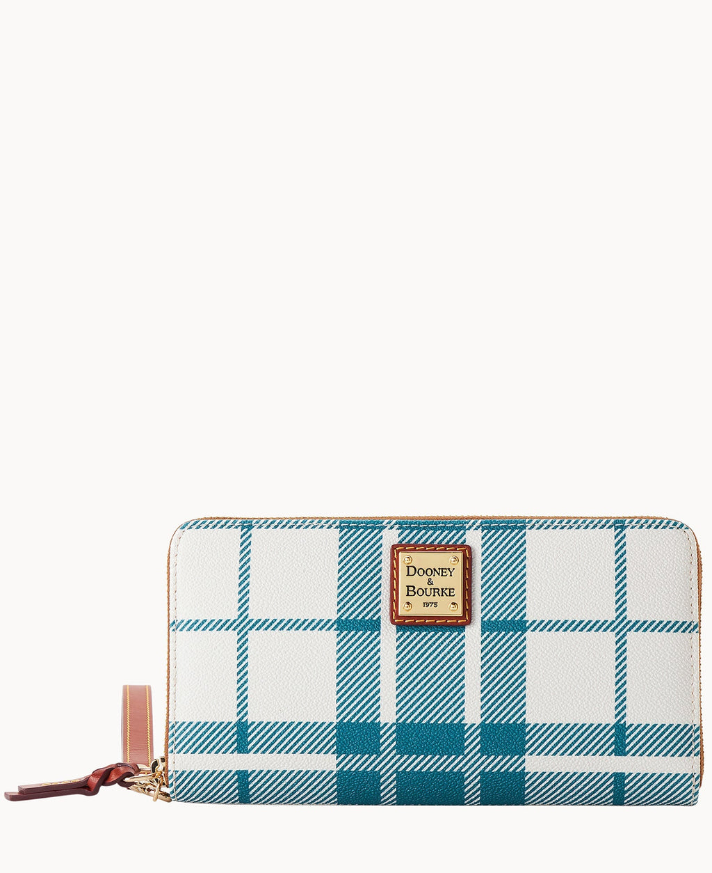 Oxford Large Zip Around Wallet - Teal