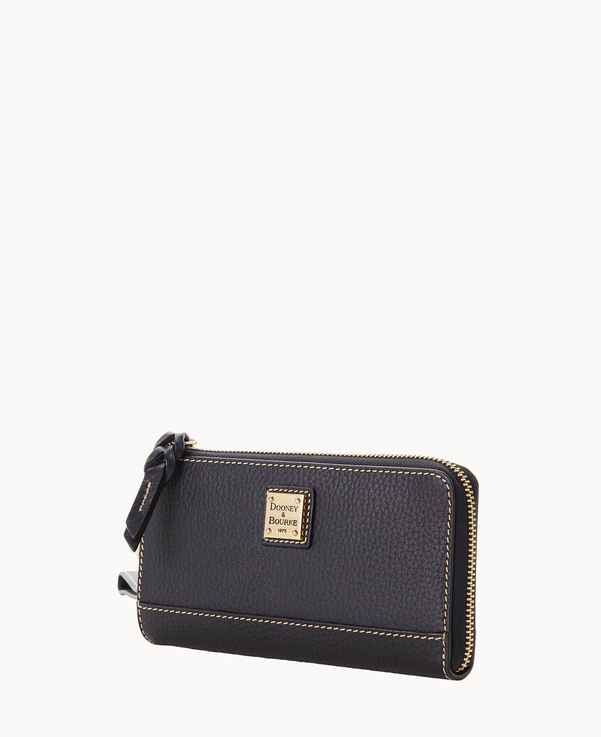 Pebble Grain Folded Zip Wristlet - Image 5