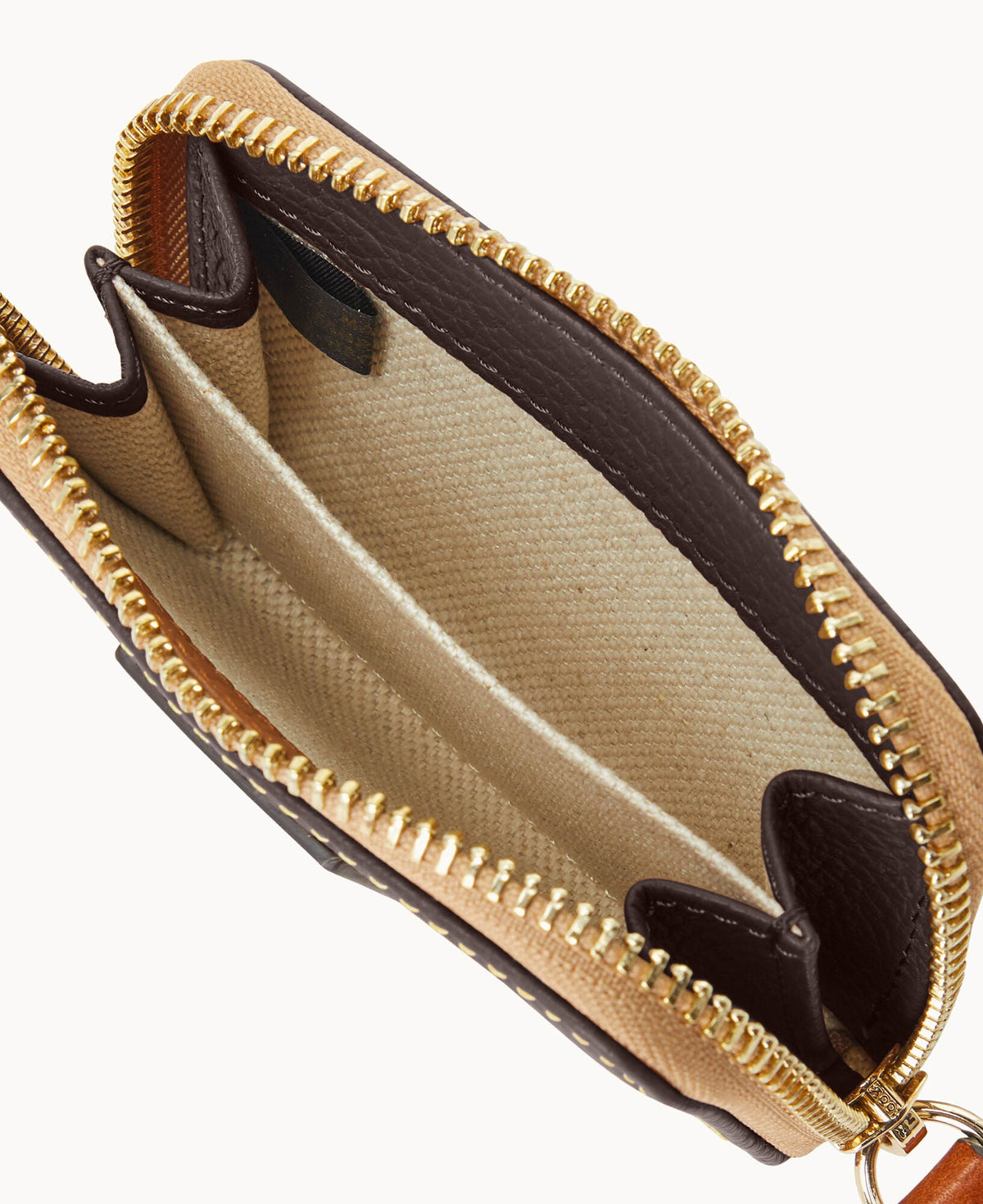 Pebble Grain Zip Around Credit Card Case - Image 6