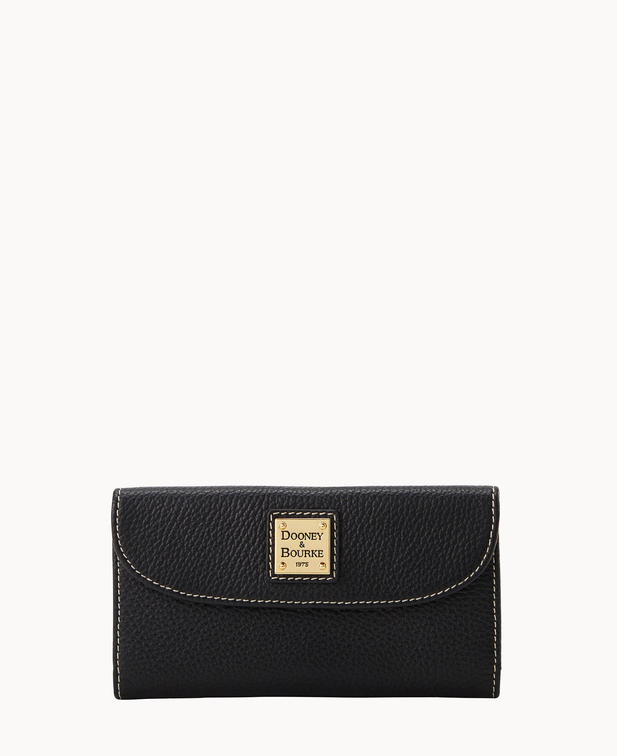 Lucca Leather Continental Clutch - Black