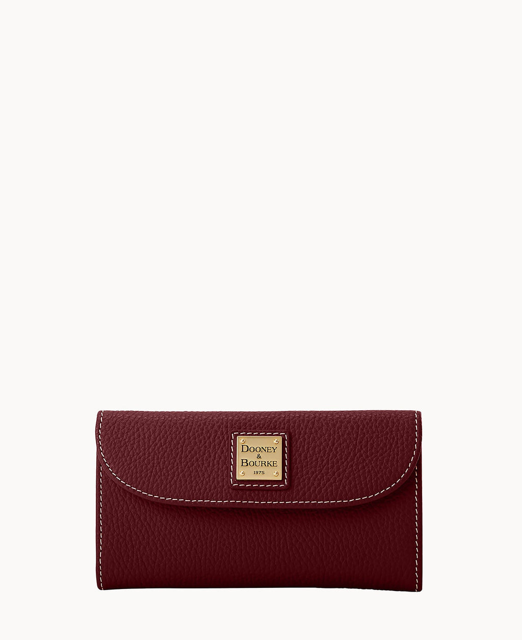 Lucca Leather Continental Clutch - Cranberry