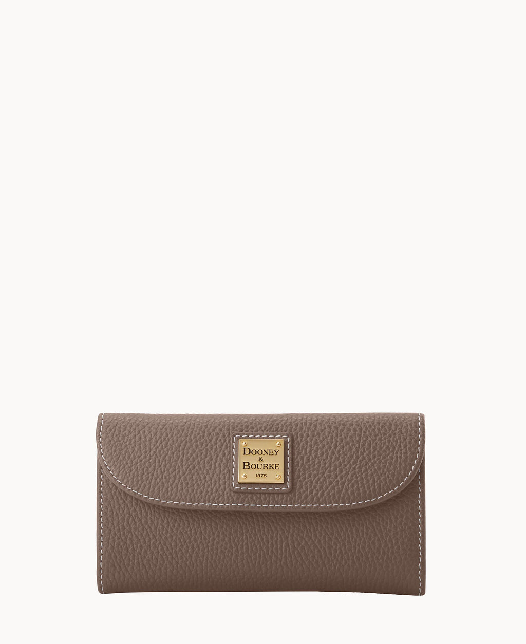 Lucca Leather Continental Clutch - Elephant