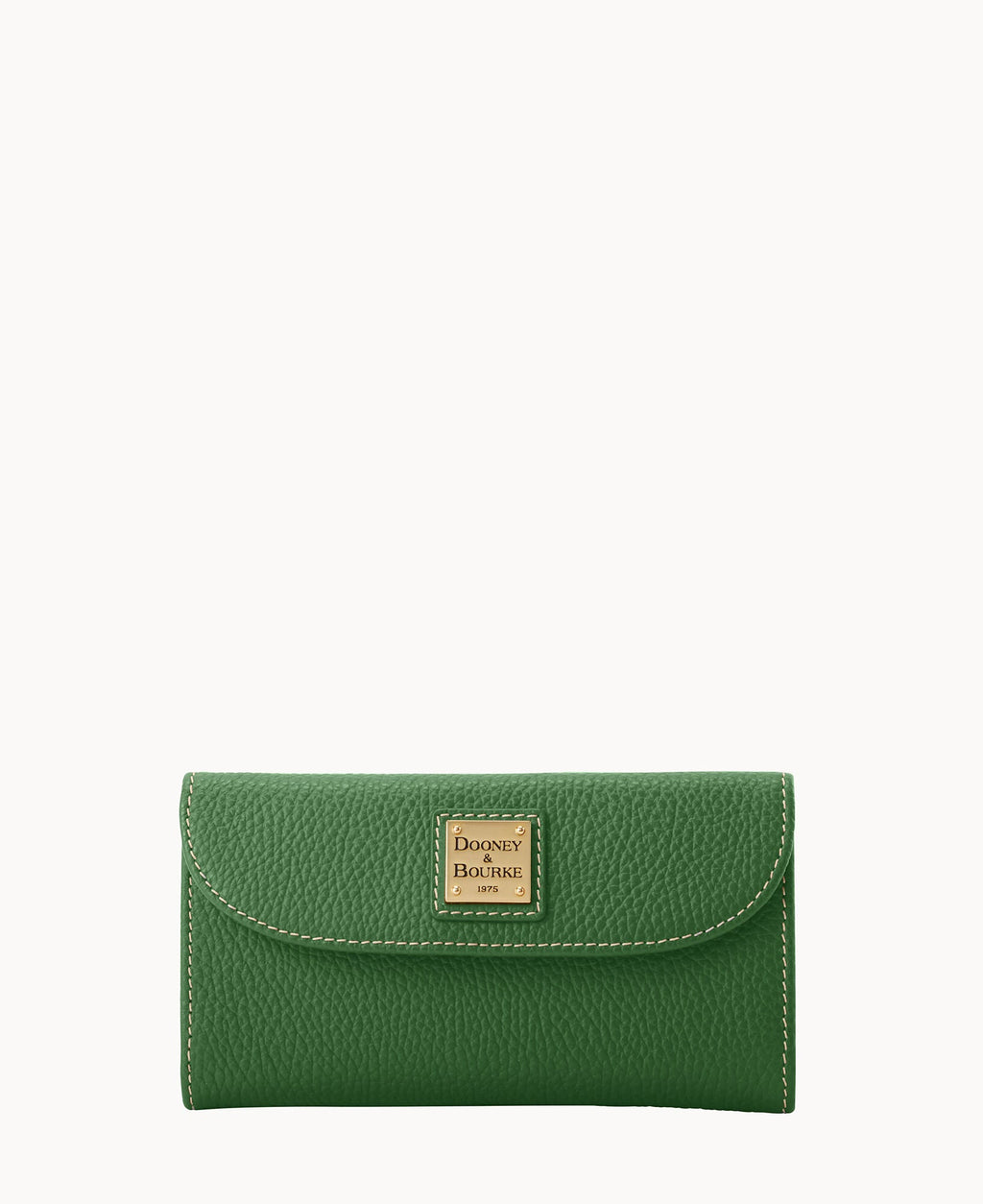 Lucca Leather Continental Clutch - Grass