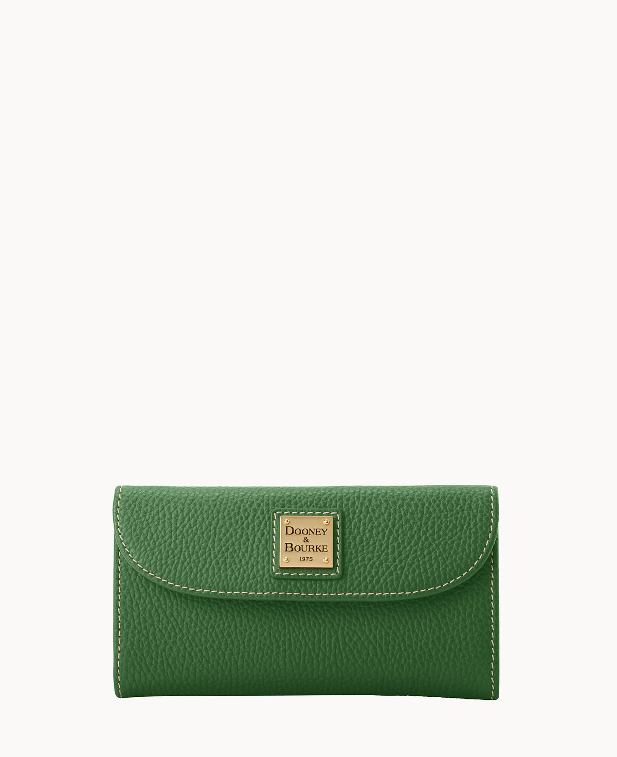 Lucca Leather Continental Clutch - Grass