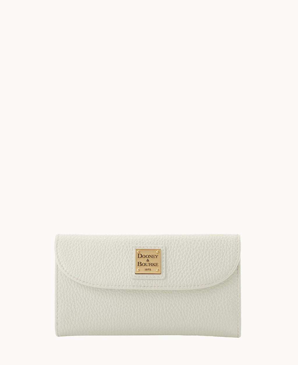 Lucca Leather Continental Clutch - White