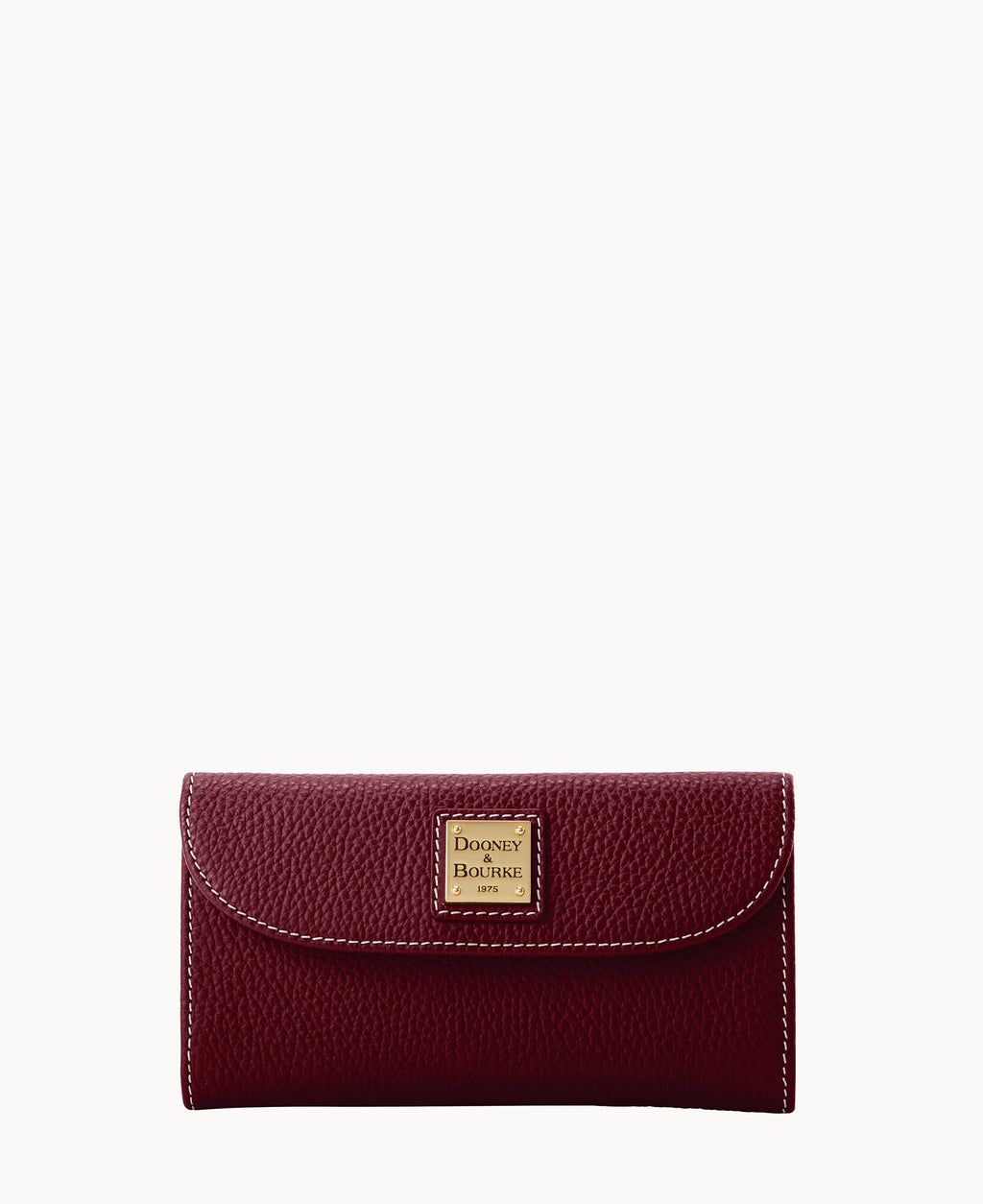 Lucca Leather Continental Clutch - Wine