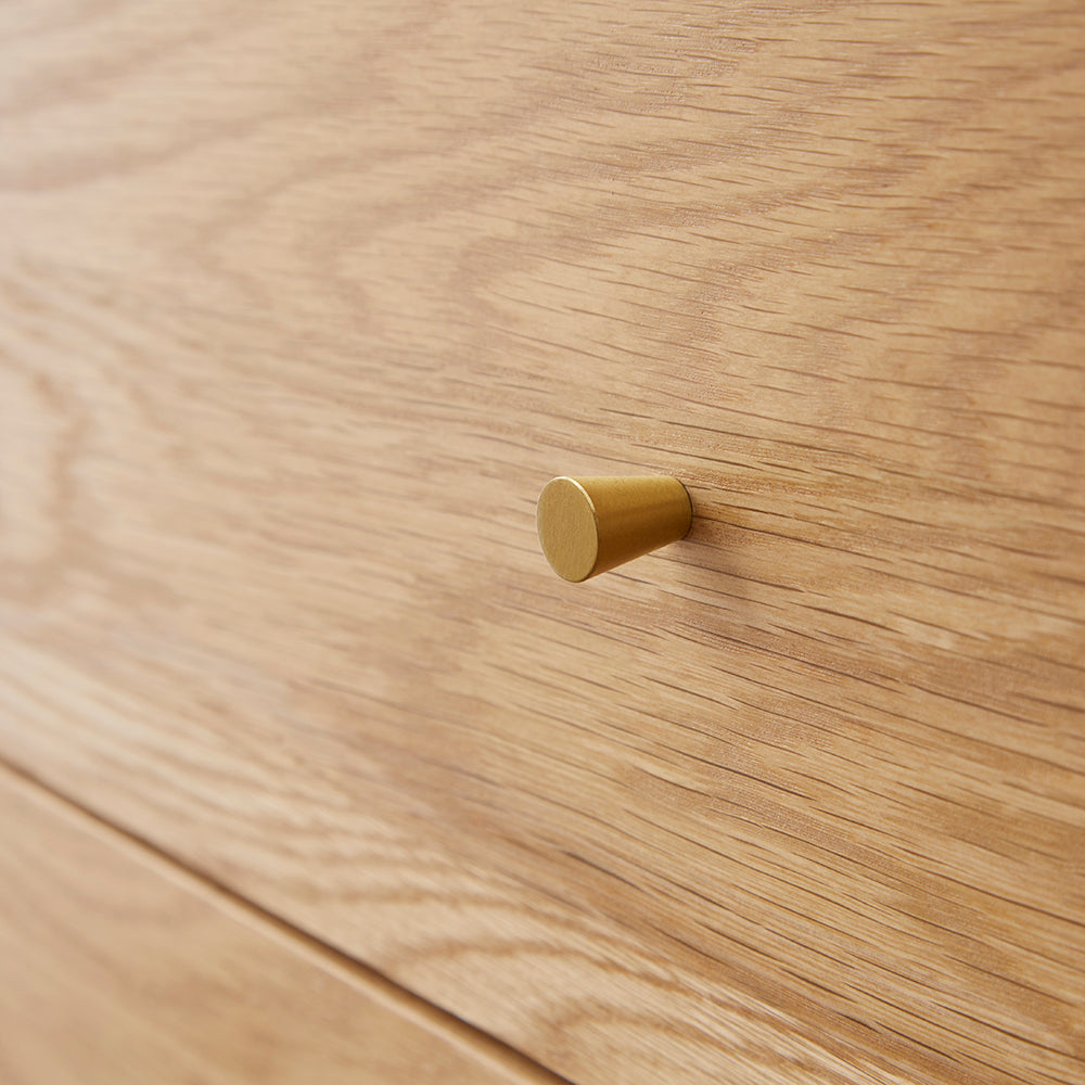 Wright Oak Chest of 3 Drawers - Image 3