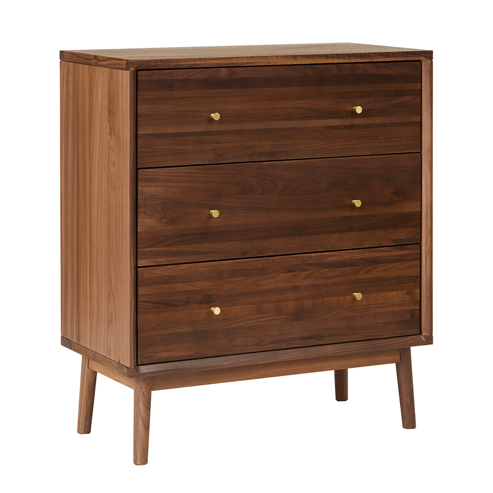 Wright Walnut Chest of 3 Drawers - Image 12