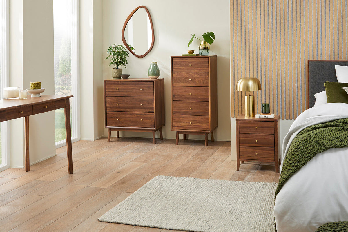 Wright Walnut Chest of 3 Drawers - Image 10
