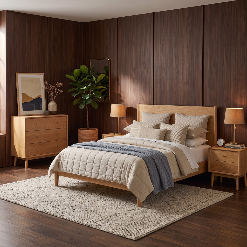 Wright Oak Chest of 3 Drawers - Image 7