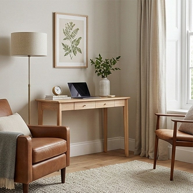 Wright Oak Desk and Dressing Table - Image 7