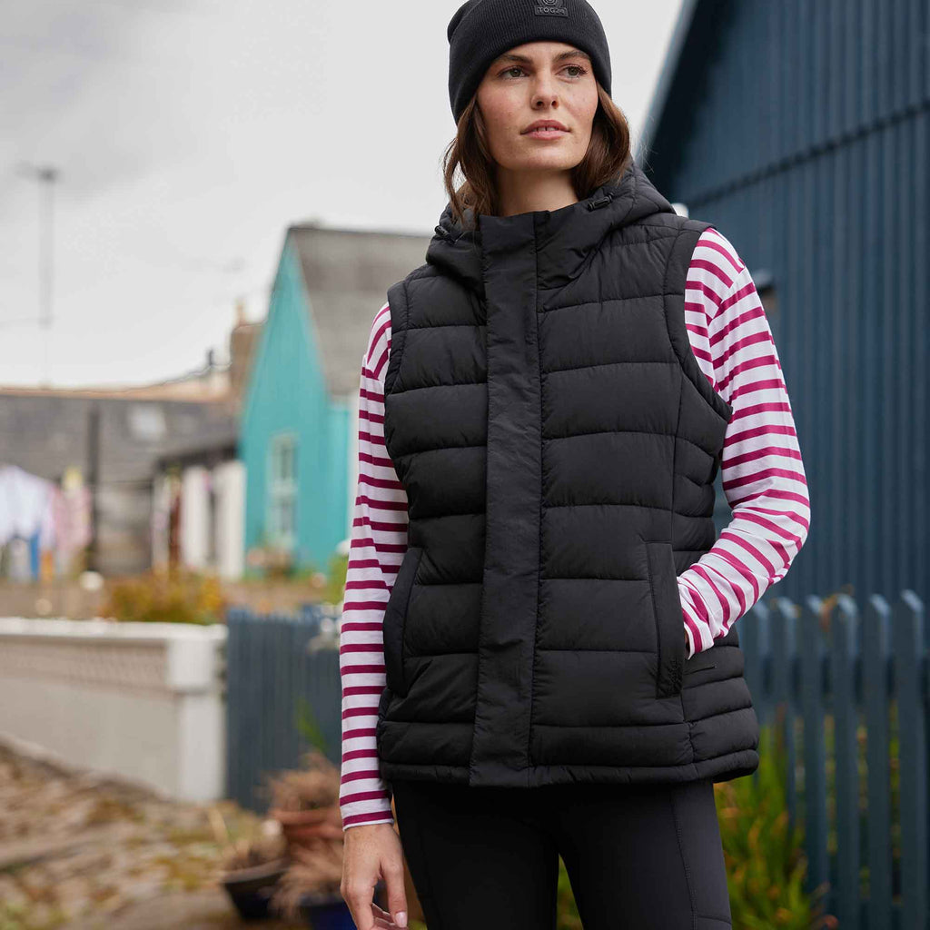 Wyness Womens Shower Resistant Insulated Jacket - Black - Image 3