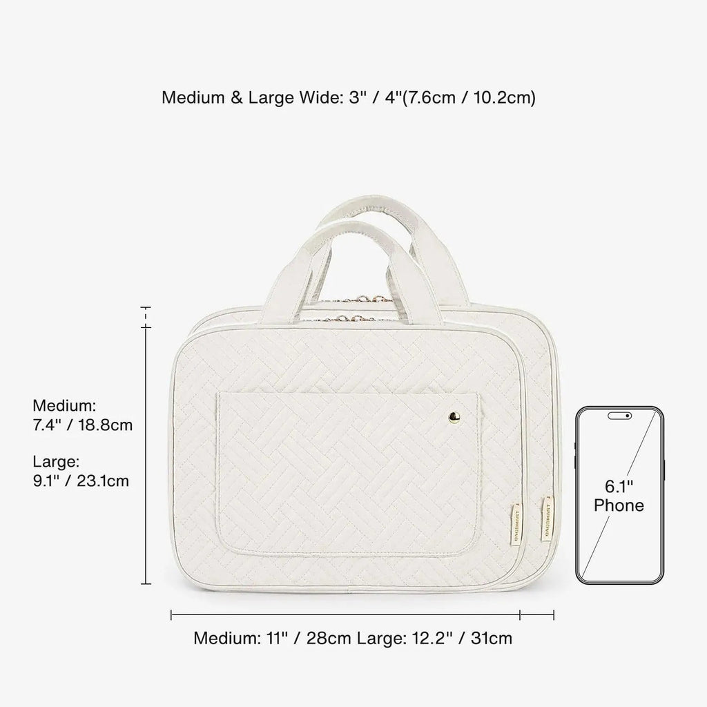Bonchemin Beige The Space Saver Toiletry Bag - Image 7