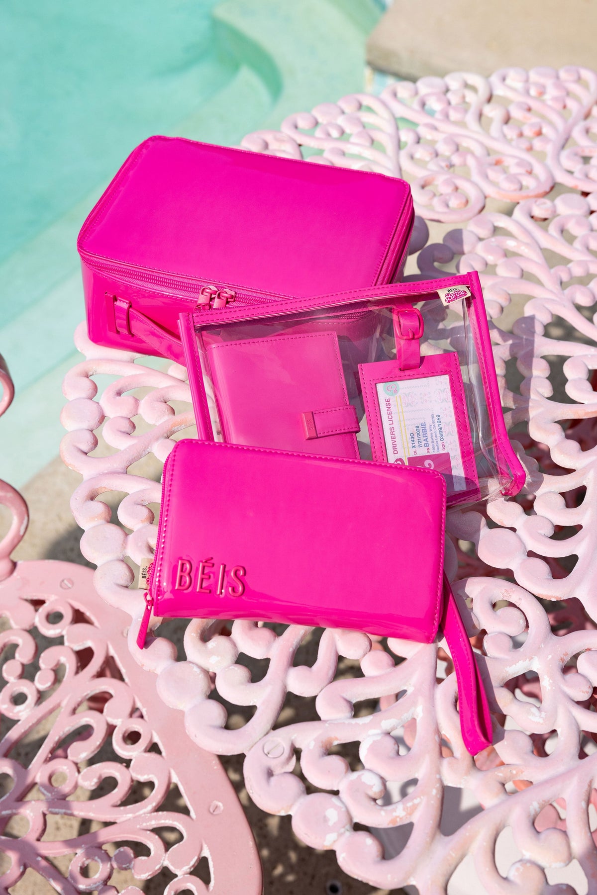 The Passport & Luggage Tag Set in Barbie™ Pink - Image 5