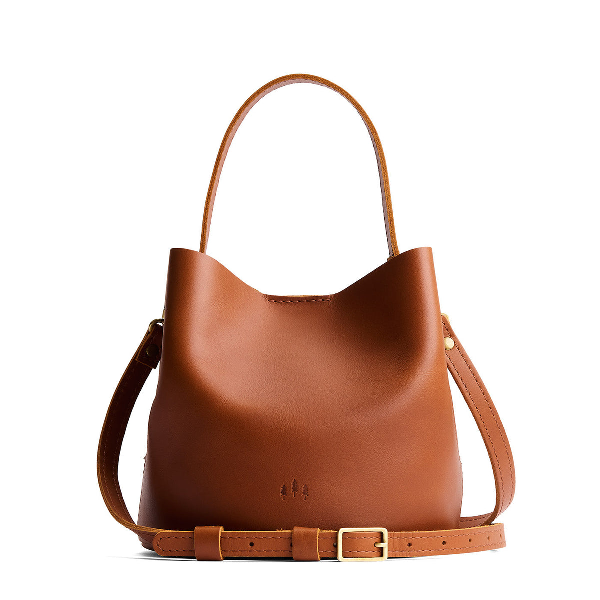 'Almost Perfect' Belle Bucket Bag - Honey / Small